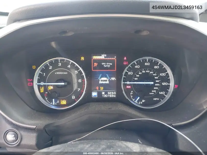 2020 Subaru Ascent Limited VIN: 4S4WMAJD2L3459163 Lot: 45502495