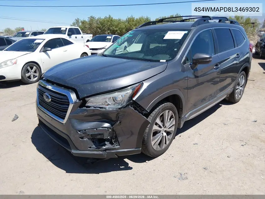 2020 Subaru Ascent Limited VIN: 4S4WMAPD8L3469302 Lot: 45502925
