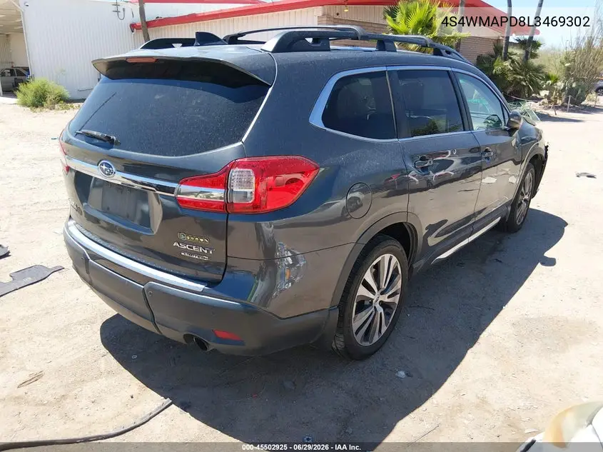2020 Subaru Ascent Limited VIN: 4S4WMAPD8L3469302 Lot: 45502925