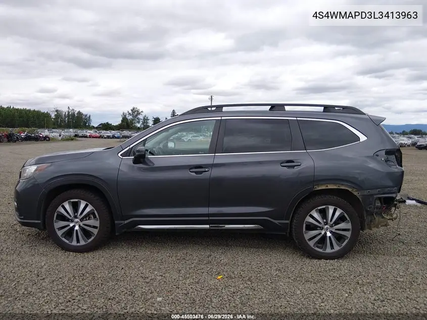 2020 Subaru Ascent Limited VIN: 4S4WMAPD3L3413963 Lot: 45503476