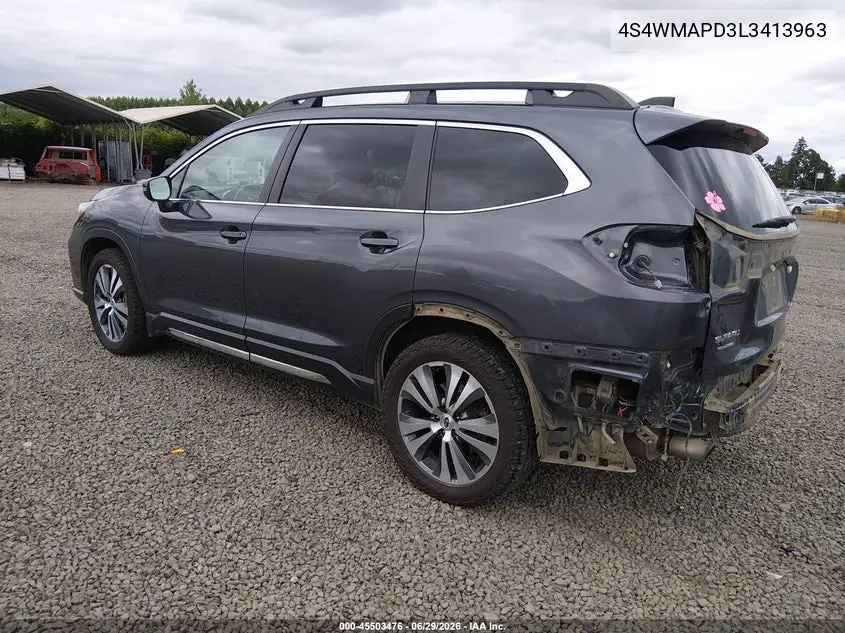 2020 Subaru Ascent Limited VIN: 4S4WMAPD3L3413963 Lot: 45503476