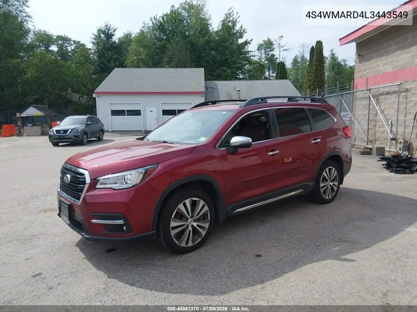2020 Subaru Ascent Touring VIN: 4S4WMARD4L3443549 Lot: 45561370