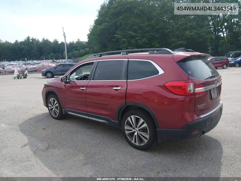2020 Subaru Ascent Touring VIN: 4S4WMARD4L3443549 Lot: 45561370