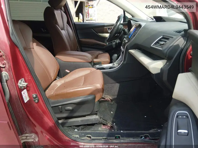 2020 Subaru Ascent Touring VIN: 4S4WMARD4L3443549 Lot: 45561370