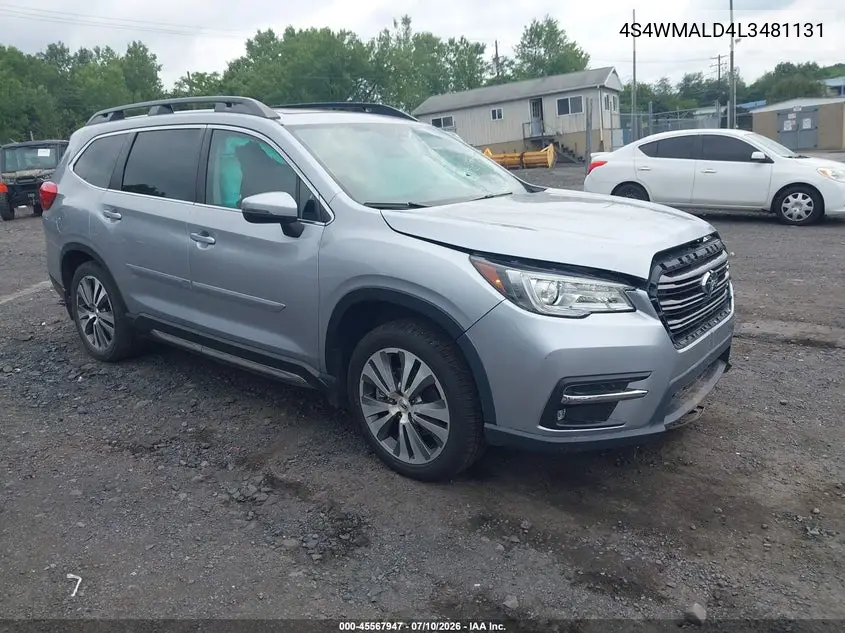2020 Subaru Ascent Limited VIN: 4S4WMALD4L3481131 Lot: 45567947