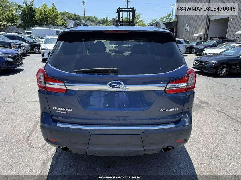 2020 Subaru Ascent Premium VIN: 4S4WMAFD8L3470046 Lot: 45601822