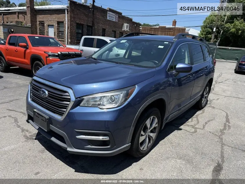 2020 Subaru Ascent Premium VIN: 4S4WMAFD8L3470046 Lot: 45601822