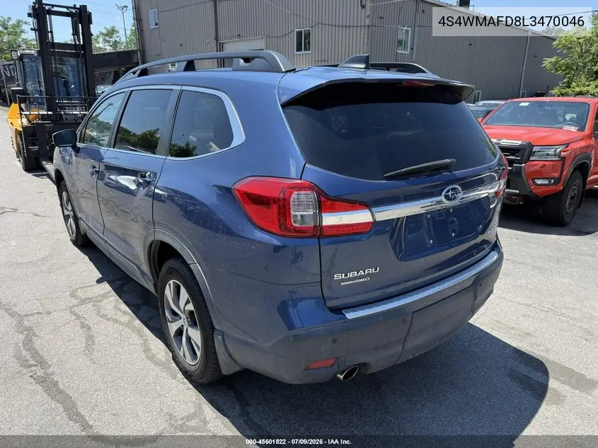 2020 Subaru Ascent Premium VIN: 4S4WMAFD8L3470046 Lot: 45601822