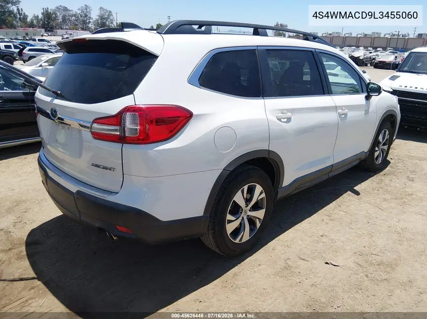 2020 Subaru Ascent Premium VIN: 4S4WMACD9L3455060 Lot: 45626446