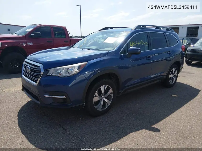 2020 Subaru Ascent Premium VIN: 4S4WMAFD5L3459411 Lot: 45644346