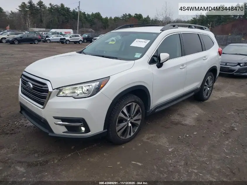 4S4WMAMD4M3448470 2021 Subaru Ascent Limited