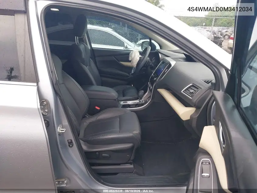 2021 Subaru Ascent Limited VIN: 4S4WMALD0M3412034 Lot: 45325339