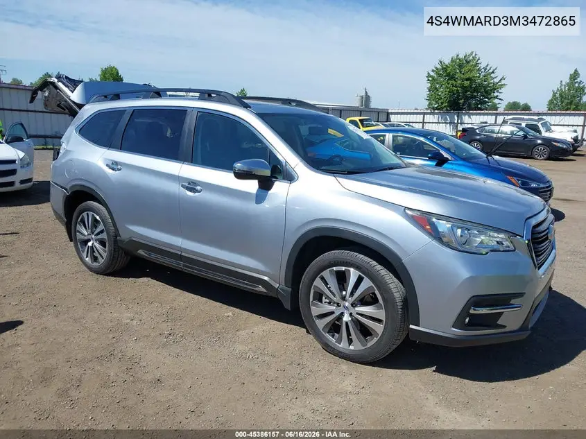 2021 Subaru Ascent Touring VIN: 4S4WMARD3M3472865 Lot: 45386157