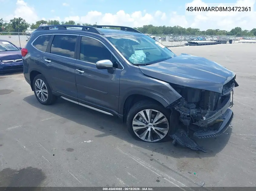 2021 Subaru Ascent Touring VIN: 4S4WMARD8M3472361 Lot: 45403088