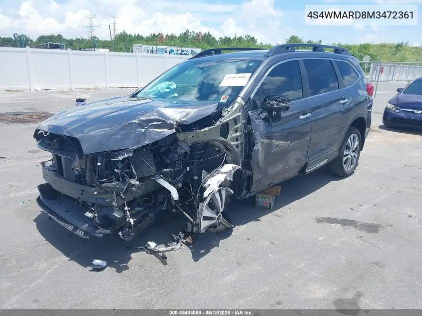 2021 Subaru Ascent Touring VIN: 4S4WMARD8M3472361 Lot: 45403088