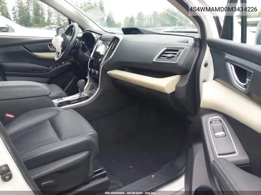 2021 Subaru Ascent Limited VIN: 4S4WMAMD0M3434226 Lot: 45450458