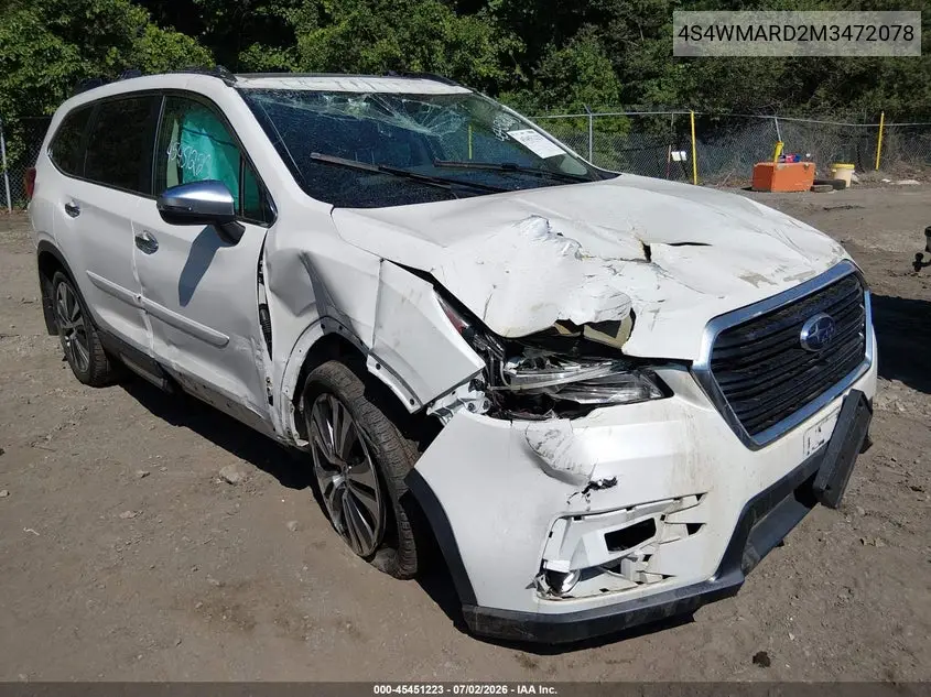 2021 Subaru Ascent Touring VIN: 4S4WMARD2M3472078 Lot: 45451223