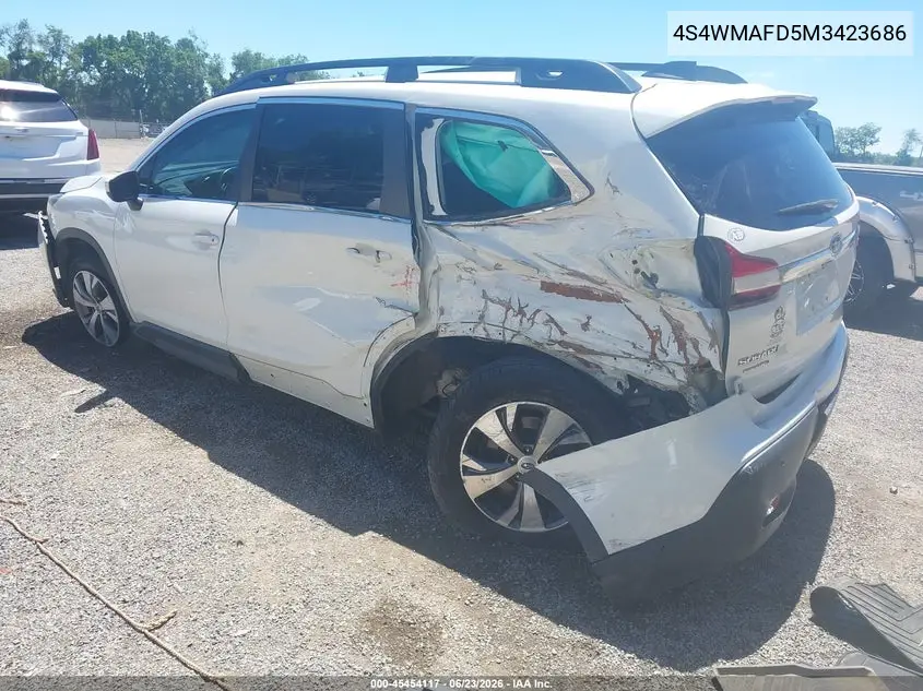 2021 Subaru Ascent Premium VIN: 4S4WMAFD5M3423686 Lot: 45454117