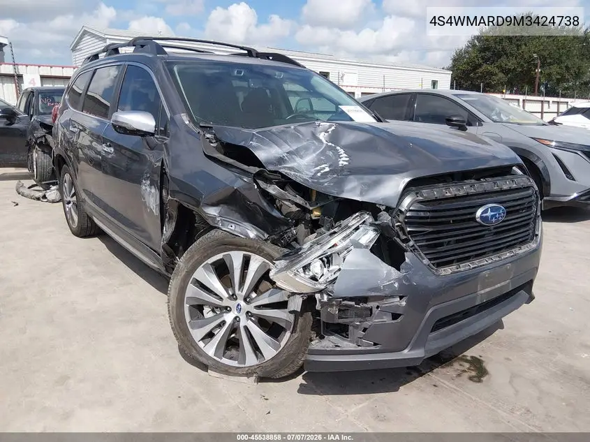 2021 Subaru Ascent Touring VIN: 4S4WMARD9M3424738 Lot: 45538858