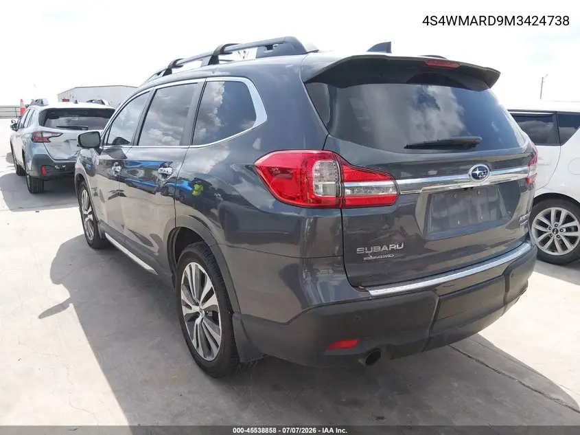2021 Subaru Ascent Touring VIN: 4S4WMARD9M3424738 Lot: 45538858