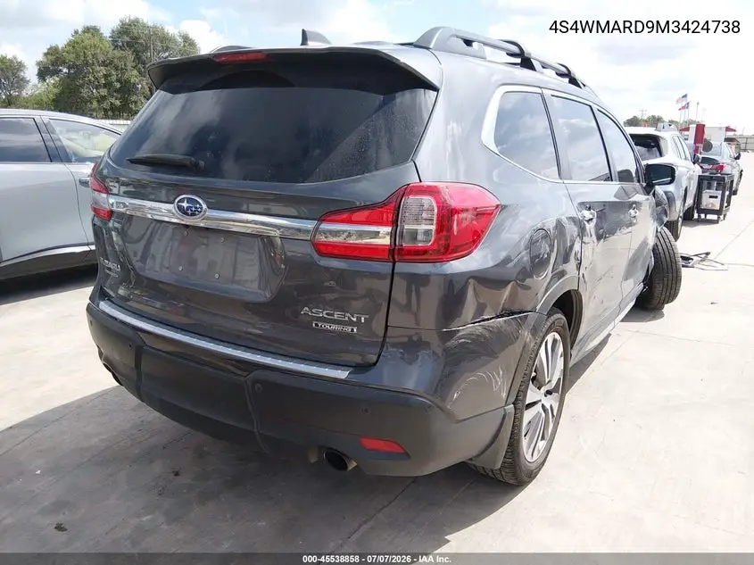 2021 Subaru Ascent Touring VIN: 4S4WMARD9M3424738 Lot: 45538858