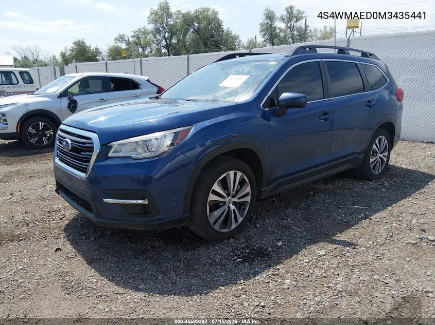 2021 Subaru Ascent Premium VIN: 4S4WMAED0M3435441 Lot: 45589382