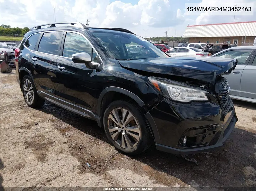 2021 Subaru Ascent Touring VIN: 4S4WMARD4M3452463 Lot: 45589413