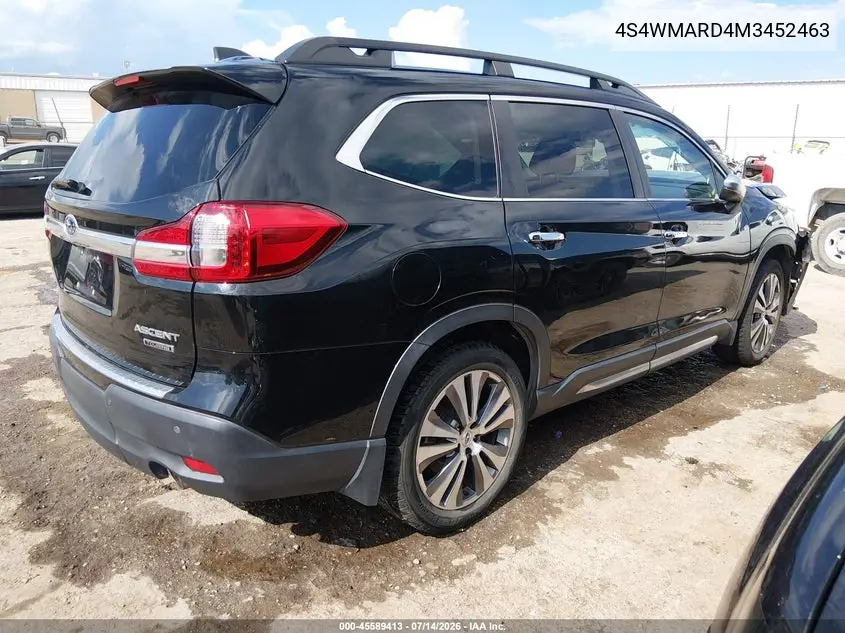 2021 Subaru Ascent Touring VIN: 4S4WMARD4M3452463 Lot: 45589413