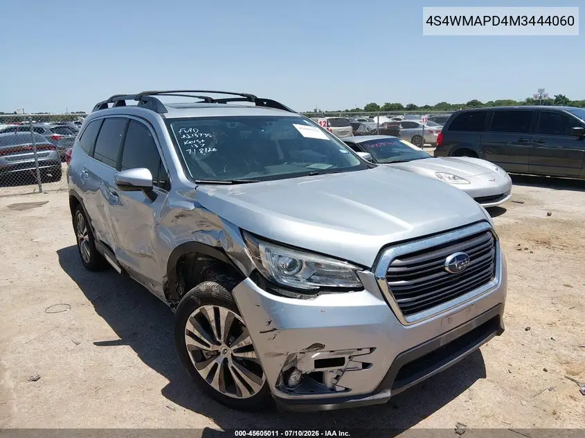 2021 Subaru Ascent Limited VIN: 4S4WMAPD4M3444060 Lot: 45605011