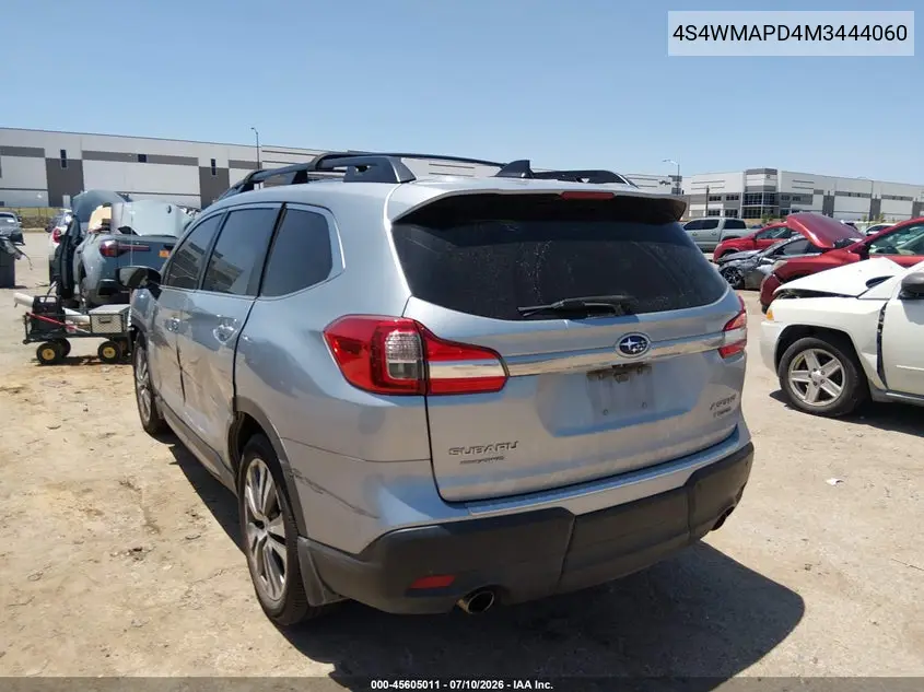2021 Subaru Ascent Limited VIN: 4S4WMAPD4M3444060 Lot: 45605011