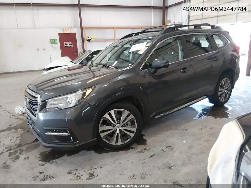 2021 Subaru Ascent Limited VIN: 4S4WMAPD6M3447784 Lot: 45607046