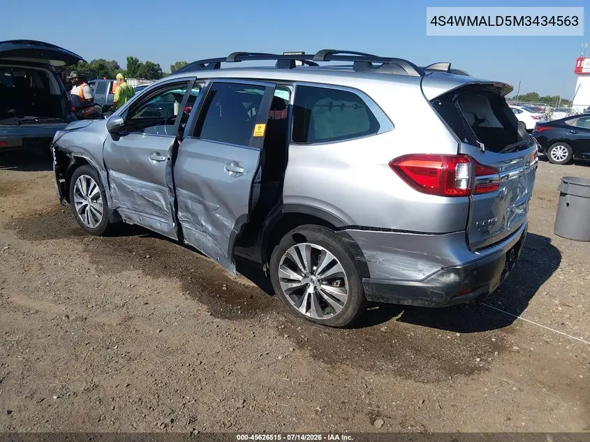 2021 Subaru Ascent Limited VIN: 4S4WMALD5M3434563 Lot: 45626515