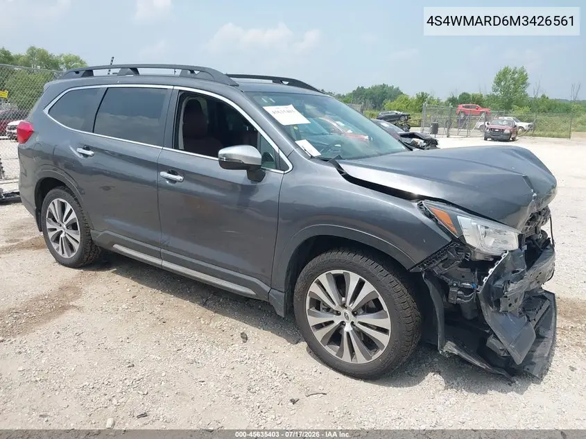 2021 Subaru Ascent Touring VIN: 4S4WMARD6M3426561 Lot: 45635403