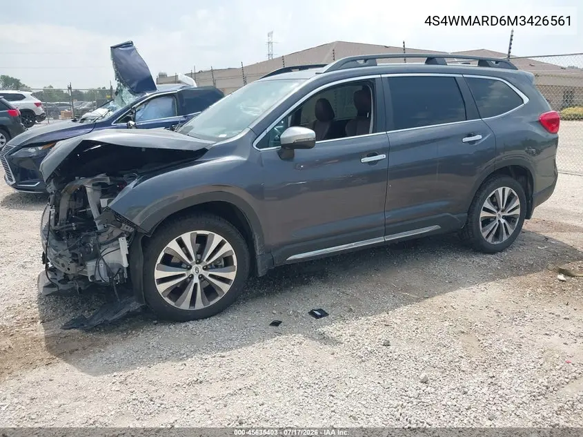 2021 Subaru Ascent Touring VIN: 4S4WMARD6M3426561 Lot: 45635403