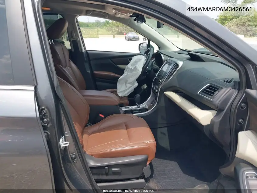 2021 Subaru Ascent Touring VIN: 4S4WMARD6M3426561 Lot: 45635403