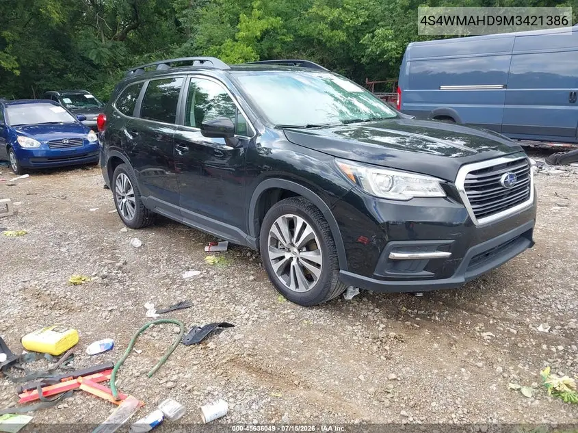 2021 Subaru Ascent Premium VIN: 4S4WMAHD9M3421386 Lot: 45636049