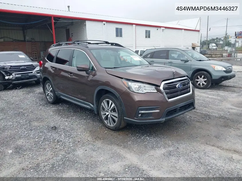 2021 Subaru Ascent Limited VIN: 4S4WMAPD6M3446327 Lot: 45656637