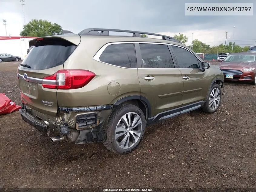 2022 Subaru Ascent Touring VIN: 4S4WMARDXN3443297 Lot: 45365119