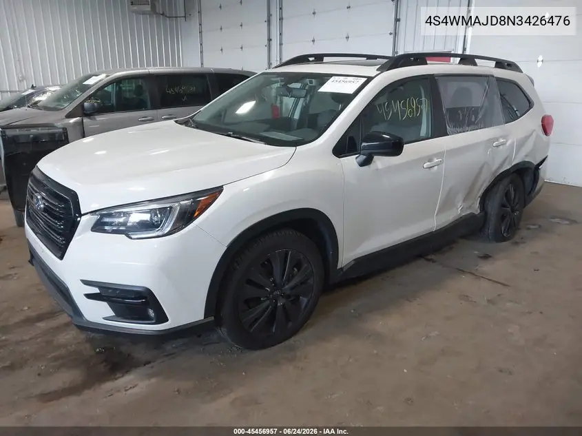 2022 Subaru Ascent Onyx Edition VIN: 4S4WMAJD8N3426476 Lot: 45456957