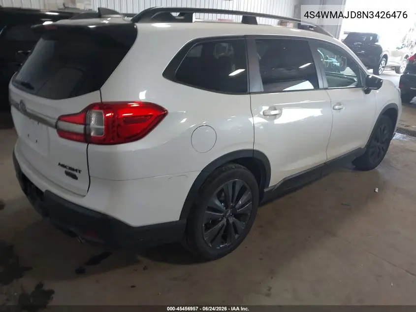 2022 Subaru Ascent Onyx Edition VIN: 4S4WMAJD8N3426476 Lot: 45456957