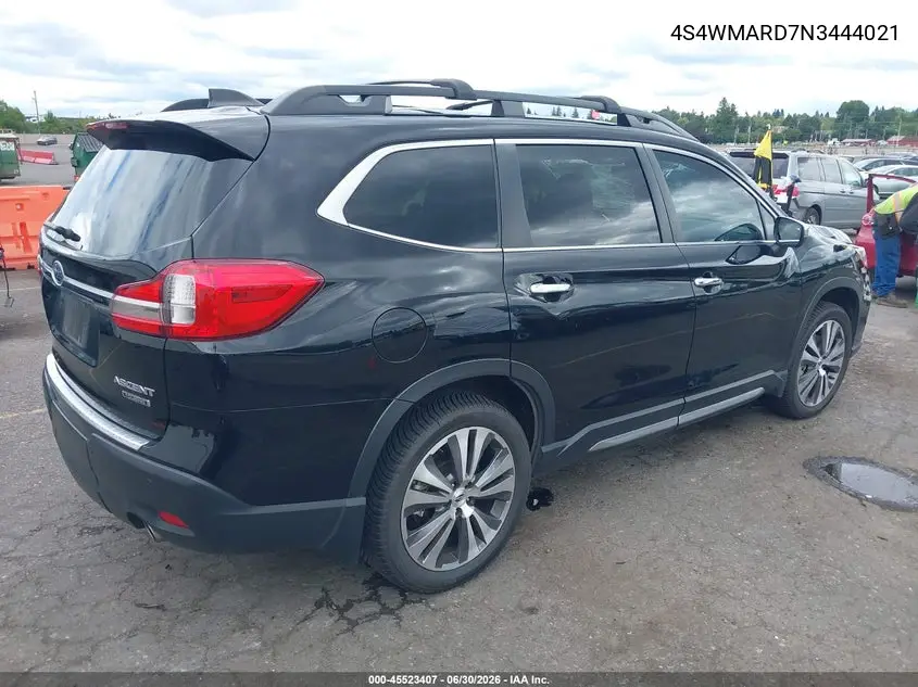 2022 Subaru Ascent Touring VIN: 4S4WMARD7N3444021 Lot: 45523407