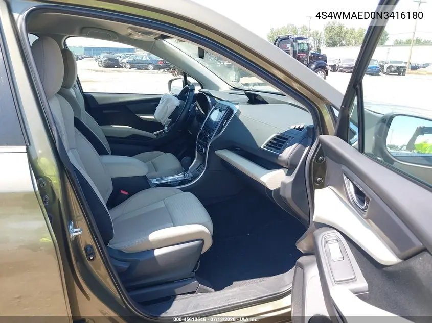 2022 Subaru Ascent Premium VIN: 4S4WMAED0N3416180 Lot: 45613546