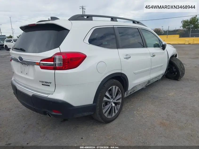 2022 Subaru Ascent Touring VIN: 4S4WMARDXN3468944 Lot: 45655324
