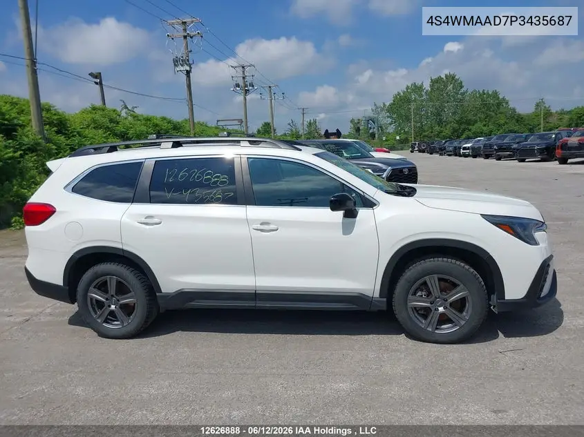2023 Subaru Ascent VIN: 4S4WMAAD7P3435687 Lot: 12626888