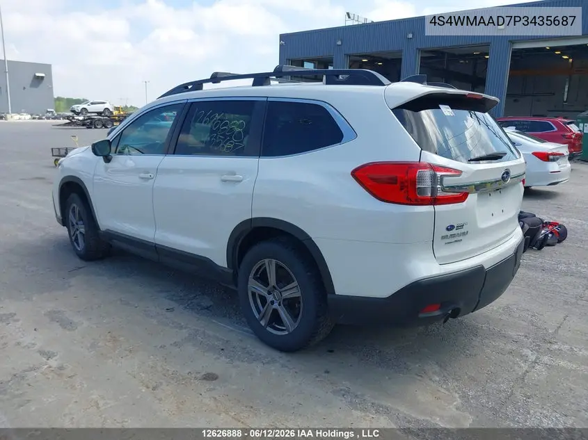 2023 Subaru Ascent VIN: 4S4WMAAD7P3435687 Lot: 12626888
