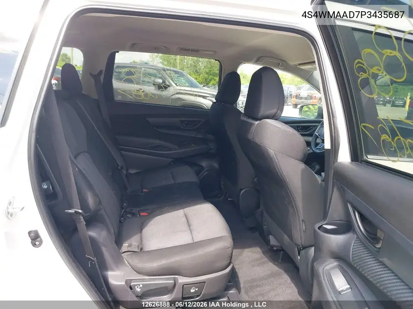 2023 Subaru Ascent VIN: 4S4WMAAD7P3435687 Lot: 12626888