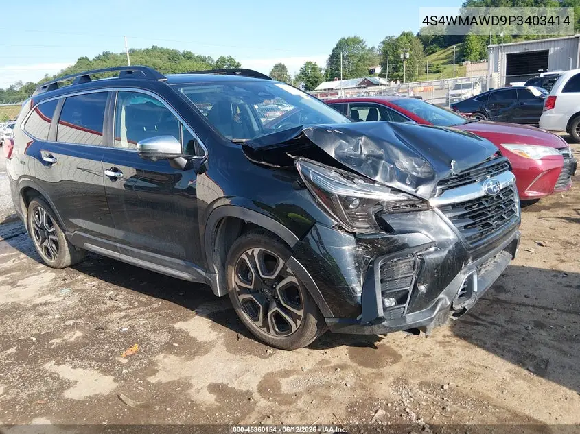 2023 Subaru Ascent Touring 7-Passenger VIN: 4S4WMAWD9P3403414 Lot: 45360154
