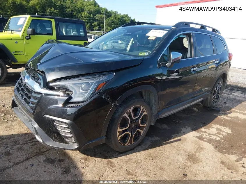 2023 Subaru Ascent Touring 7-Passenger VIN: 4S4WMAWD9P3403414 Lot: 45360154