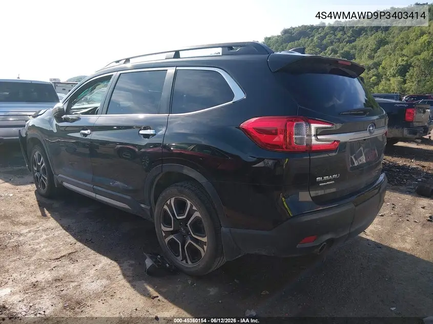 2023 Subaru Ascent Touring 7-Passenger VIN: 4S4WMAWD9P3403414 Lot: 45360154