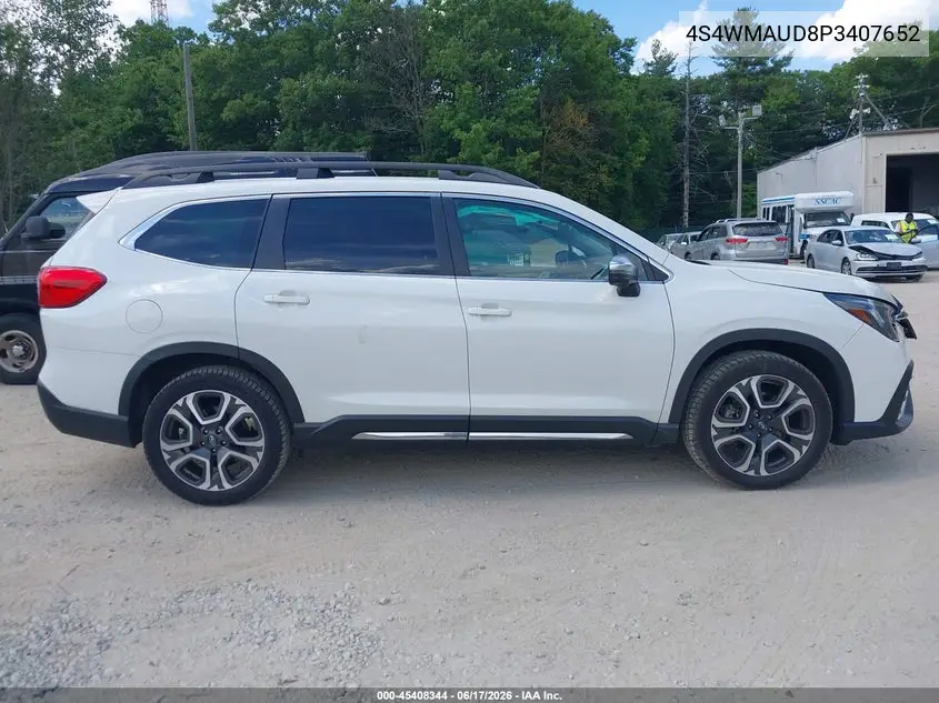 2023 Subaru Ascent Limited 7-Passenger VIN: 4S4WMAUD8P3407652 Lot: 45408344
